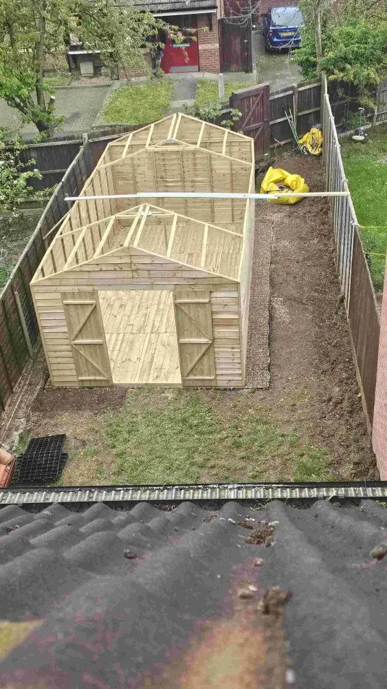 Garden Shed Install Before A